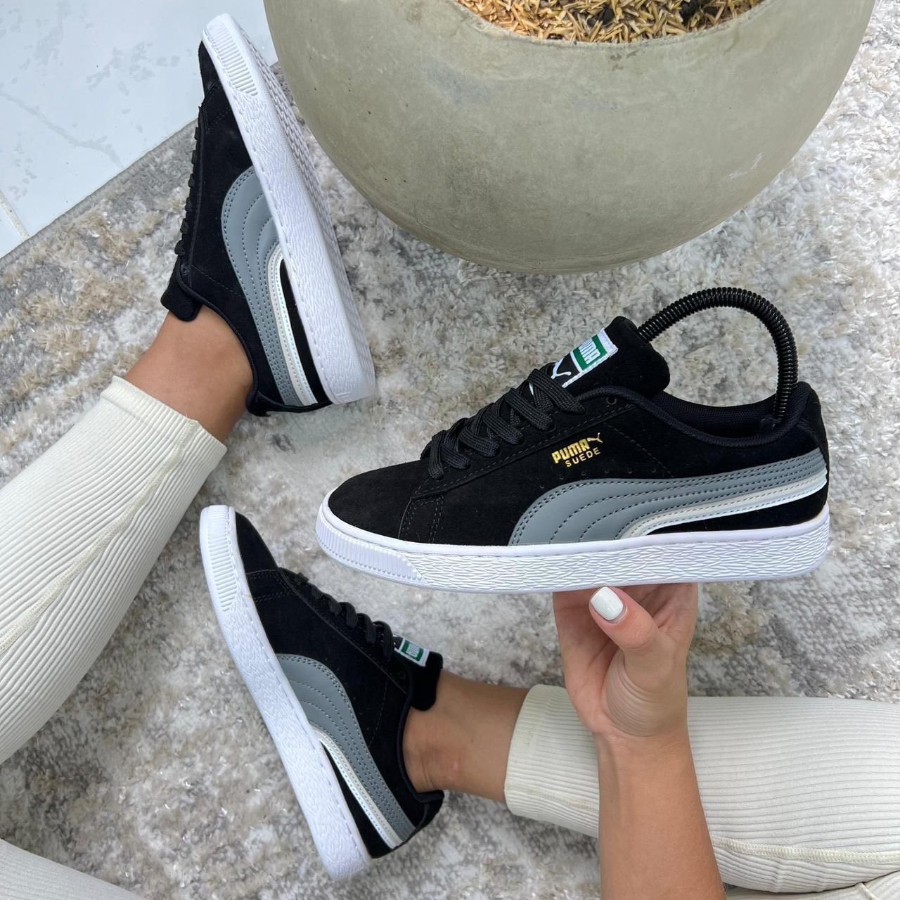 PUMA SUEDE XL NGRO/GRIS – Anval Sneakers