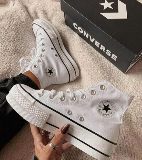 CONVERSE PLATAFORMA BOTA BLANCO