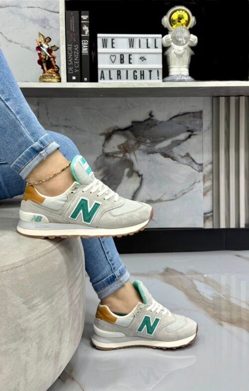 NEW BALANCE 574 GRIS/VERDE