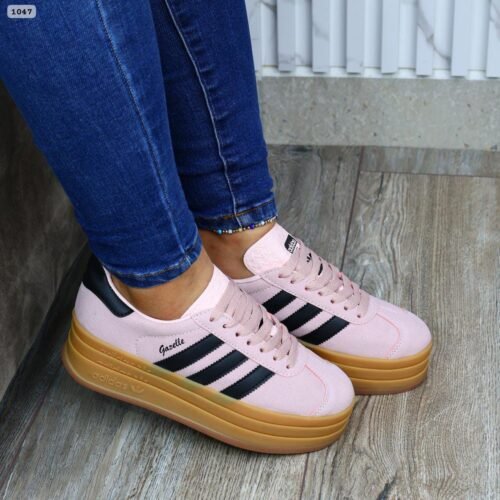 ADIDAS GAZELLE BOLD ROSA-NEGRO