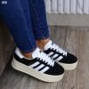 ADIDAS GAZELLE BOLD NEGRO GAMUZA