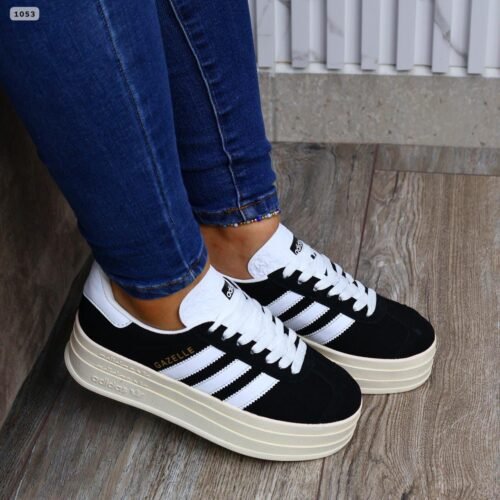ADIDAS GAZELLE BOLD NEGRO GAMUZA
