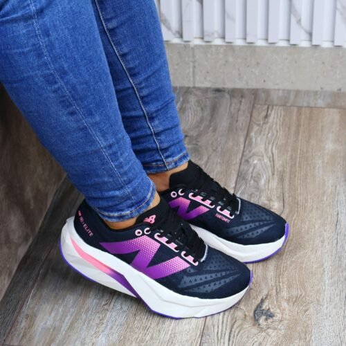 NEW BALANCE ELITE NEGRO-MORADO