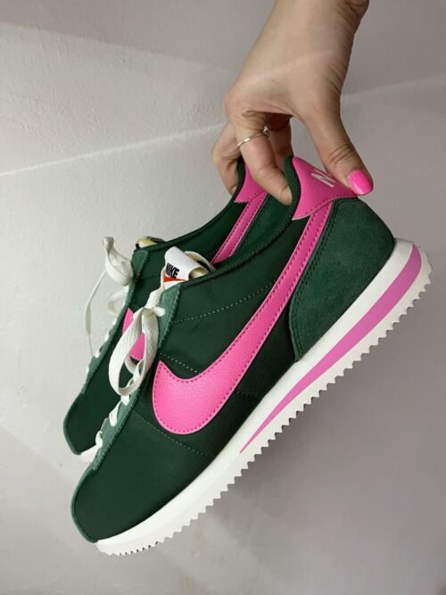 NIKE CORTEZ VERDE-ROSA