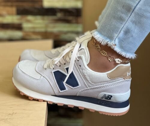 NEW BALANCE 574 BEIGE/AZUL