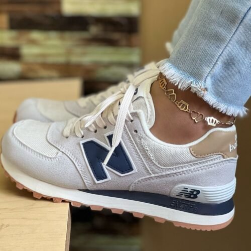NEW BALANCE 574 BEIGE/AZUL