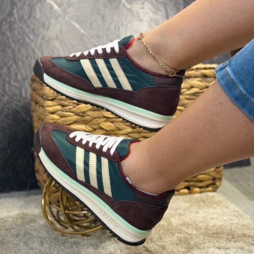 Adidas Sl-72 Marron-Verde
